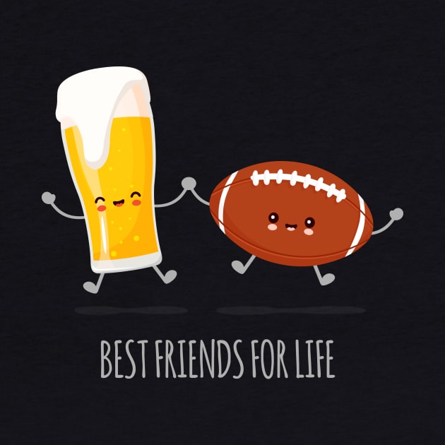 Beer and Football Best Friends by Printadorable